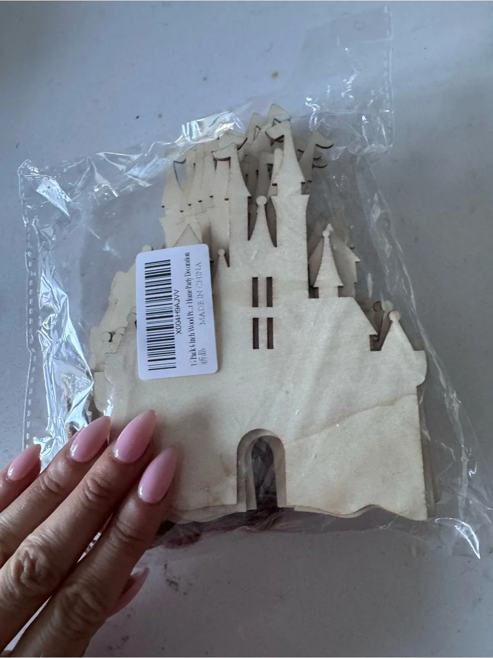 15 Pack 6 Inch Wood Castle Cutouts Unfinished Wood Castle